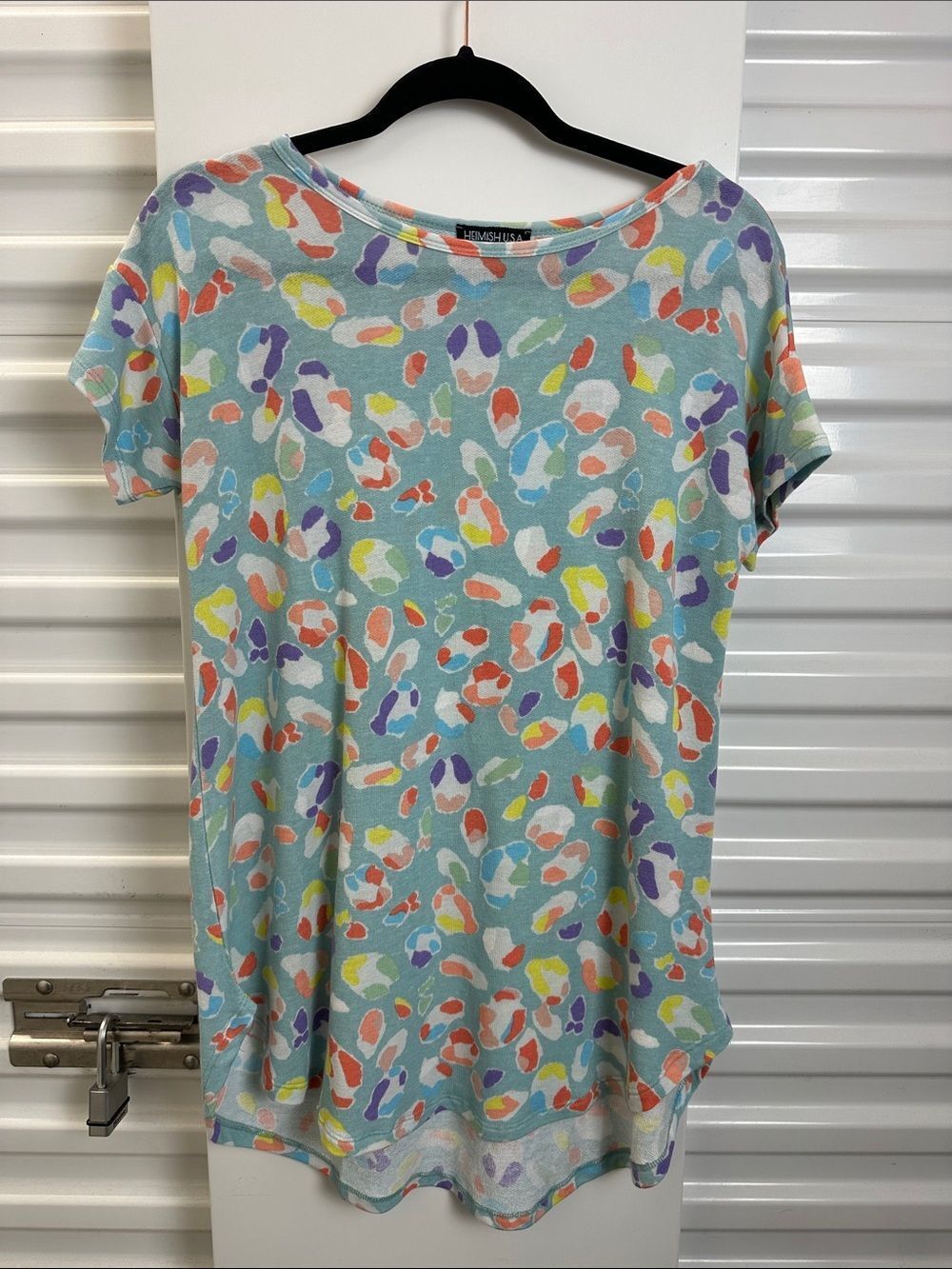 HEIMISH USA Pastel Multi-Color Print Women's Tee